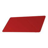 Desk Pad Padrão Couro Vermelho Feltro Costurado Básico