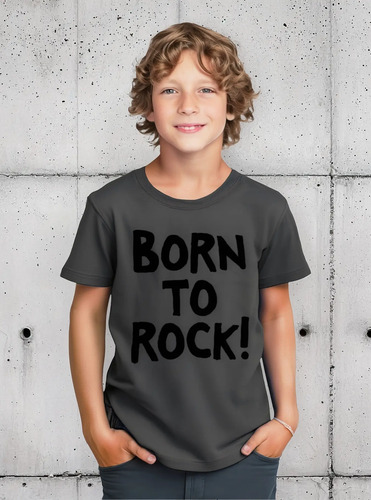 Playera Travis Born To Rock Para Niño