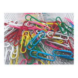 5 Caixas Clips Metal Coloridos Com 500 8x28mm