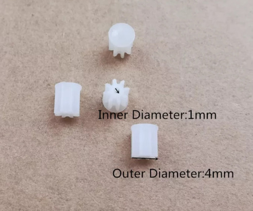 Engrane Plástico Para Motor 8 Dientes,dron O Helicóptero