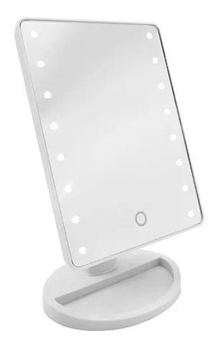 Espejo Led Maquillaje Touch Usb Luz Pie Regulable 360 Tactil