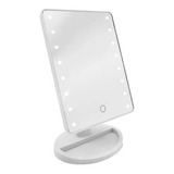 Espejo Led Maquillaje Touch Usb Luz Pie Regulable 360 Tactil