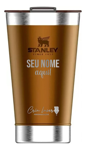 Copo Térmico Stanley Com Tampa Personalizado Dia Das Mães!