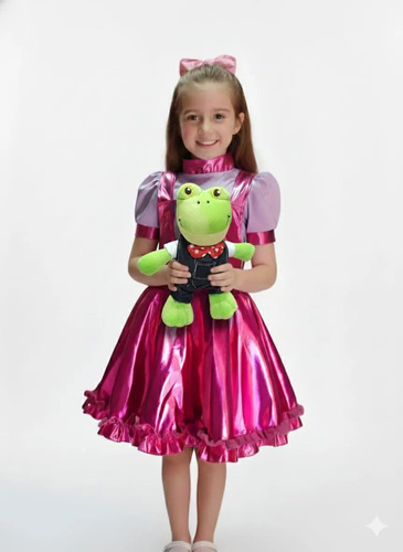 Disfraz\u002Fvestido Lara Campos Bordado Con Peluche Rhene\u002Fgalleta De Regalo. | Meses sin interés