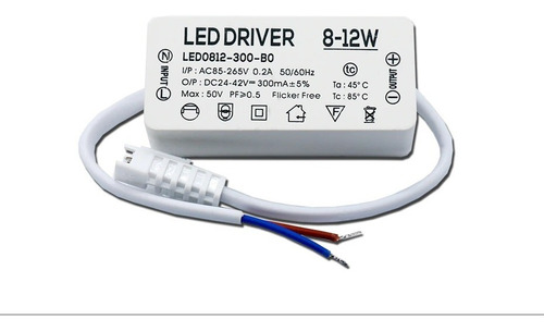 Balastra Transformador Driver Led De 8w A 12w Para Lampara