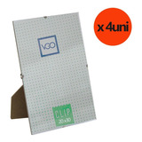      Portaretrato Clip Vidrio  20x30 Vgo C/pie Y Colgar X4u