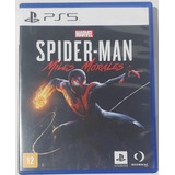 Jogo De Ps5 Spider-man Miles Morales Semi-novo Impecável