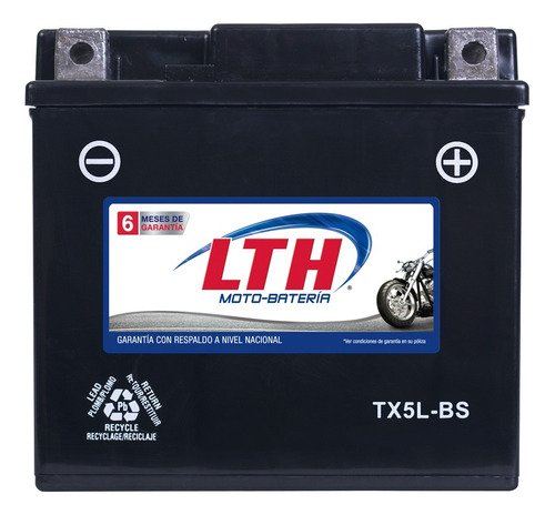 Batería Moto Lth Vento Intrepid 125 125cc - Tx5l-bs