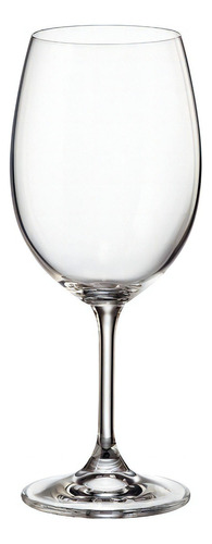 Juego 4 Copas Vino Tinto Blanco De Vidrio Cristal 450 Color Transparente