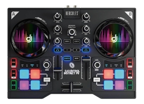 Consola Hercules Dj Instinct Musica + Placa De Sonido