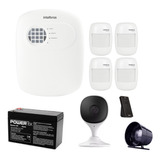Kit De Segurança Alarme E Câmera Wifi 4 Sensores De Presença