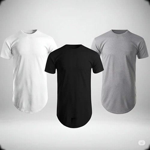 Kit 3 Camiseta Camisa Masculina Oversized Longline Swag | MercadoLivre