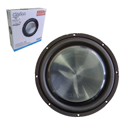 Subwoofer Plano Clarion Wf3030d 12 Pulgadas 1000w Color Plata | Meses sin interés