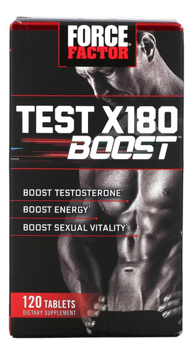 Force Factor Test X180 Boost 120 Tab Mf Sabor Sin Sabor