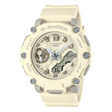 Reloj Casio Gma-s2200-7a G-shock Antigolpes Urbano Casual Color De La Malla Manteca Color Del Bisel Manteca Color Del Fondo Manteca