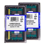 Memória Kingston Ddr2 2gb 667 Mhz Notebook 16 Chips Kit C/05