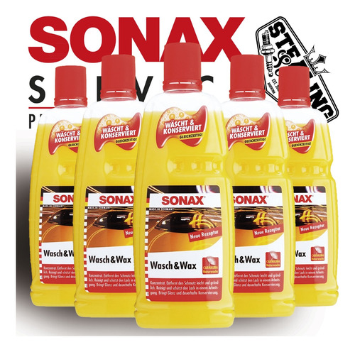 Sonax® | Wash & Wax | Shampoo Con Cera | 1 Litro / Detailing