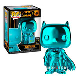 Funko Pop Batman Chrome Teal Blue Sdcc Shared W/ Protector