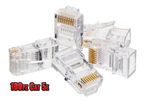 Conector Plug Rj45 Cat5  Bolsa Con 100 Pz  Xcase Oferta