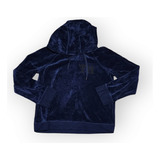 Sudadera Tommy Hilfiger De Terciopelo Azul Extra Grande Muje