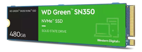 Disco Sólido Ssd Interno Western Digital Wd Green Sn350 Wds480g2g0c 480gb M.2 Verde