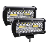 2 X Reflectores Led 12v 24v 120w Camioneta Cuatri Camión