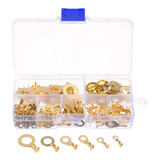 Kit 150 Terminales Ojal 3.2mm A 10.2mm Cobreados Con Caja 