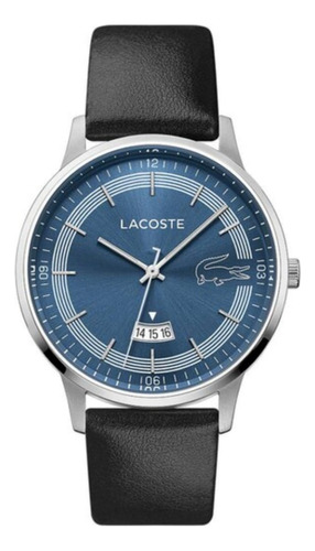 Reloj Lacoste 2011034 Para Hombre En Piel Negro 41 Mm