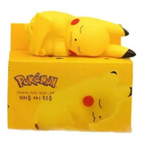 Luminária Pokemon Luz Noturna Lâmpada Quarto Decoração Led Cor Da Cúpula Amarelo Cor Da Estrutura Pikachu B Pilhas