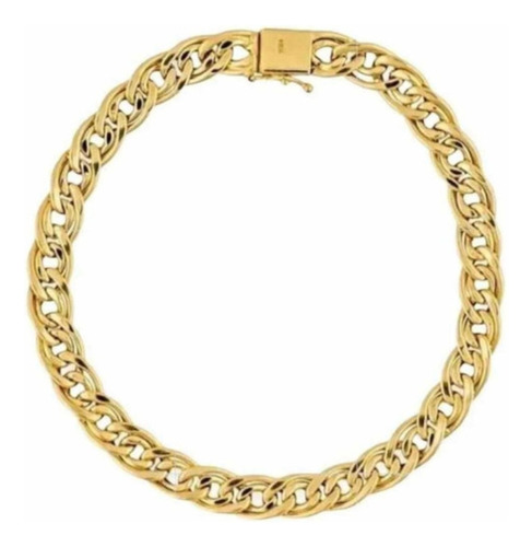 Pulseira Romana 6mm Largura Ouro 18k Maçiça