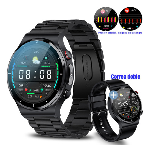 Reloj Inteligente Ecg+ppg Deportivo Bluetooth Ip68 P/hombre