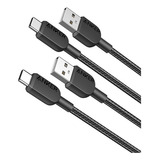 Cable De Carga Anker X2 Trenzado Usb-a A Usb-c 1m Cert Apple