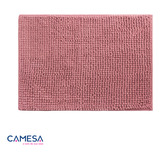 Tapete Banheiro Bolinhas Microfibra 60x40cm Rosa Queimado