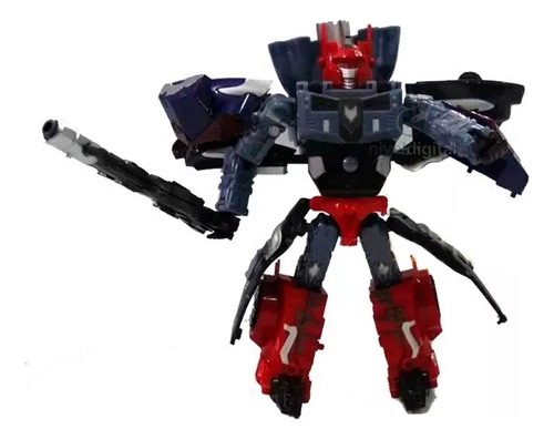 Transformer Robot Muñeco Articulado Arma Grande 16 Cm Niños