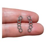 Brinco Ear Cuff Círculos Vazados Aço Inox Brl 473brl