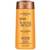 L'oreal Paris Sublime Bronze Self-tanning Lotion Medio 5 Fl.