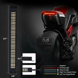 Luz Led Stop Direccional Ambar Para Moto Premium Mic Tuning 