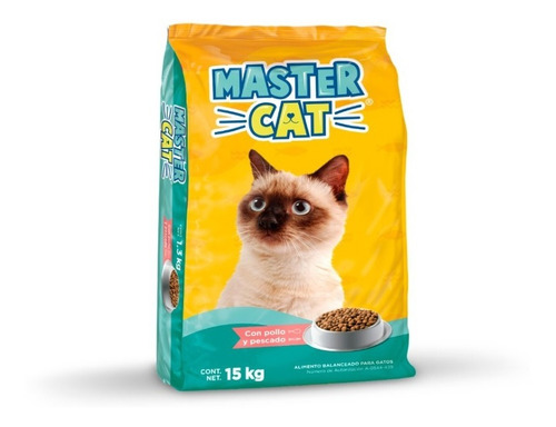 Alimento Master Cat Croquetas Para Gato 15 Kg Pollo/pescado