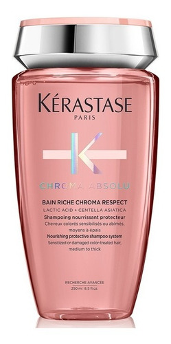 Shampoo Kérastase Chroma Absolu Bain Riche Chroma Respect En Botella De 250ml Por 1 Unidad