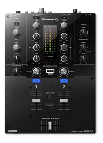 Pioneer Djm-s3 Mixer De Dj | 2 Chs | Sound Color Fx 