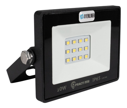 Reflector Led 10w Blanco Bajo Consumo Alta Potencia Ext Ip65