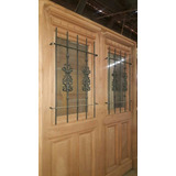 Puerta Antigua De Cedro Extra Porch 160x200 Con Reja