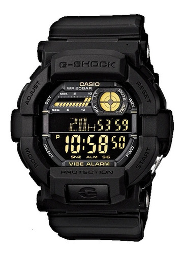 Relógio Casio G-shock Masculino Vibração Preto Gd-350-1bdr