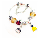 Pulsera Princesa Blanca Nieve Compatible Pandor Swarovsky El