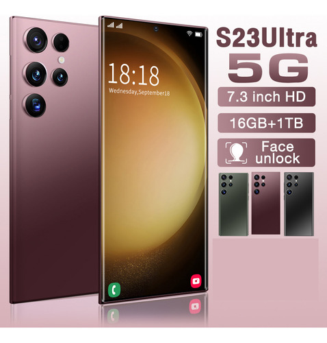 Elegante Teléfono Inteligente Android S23+ultra 16+1 Tb