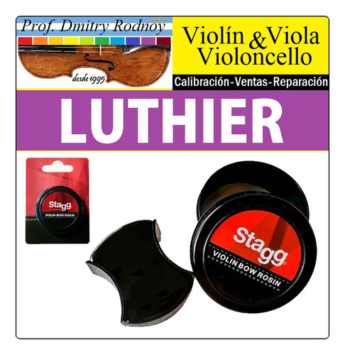 Resina Stagg +10%off En Violin De Estudio Seteado X Luthier