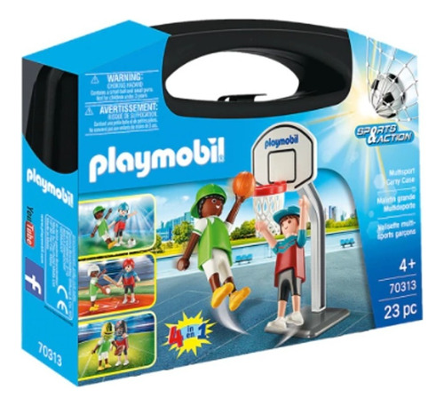 Playmobil 70313 Sports Valija Maletin Multideporte 4en1