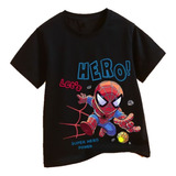 Camisetas Com Estampa De Manga Curta Spider-man Superhero