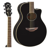 Violão Yamaha Apx600 Bl Aço Flat Elétrico Preto