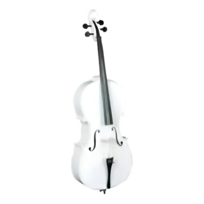 Chelo 4\u002F4 Blanco Cello Violoncello Amadeus Cellini Mc760lwh | Meses sin interés